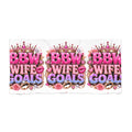 BBW Wife Goals Beach Towel — Pink Crowned Glamorous Pool & Beach Wrap