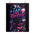Rolled Poster — “I Am The Fantasy” Neon Masquerade Art Print