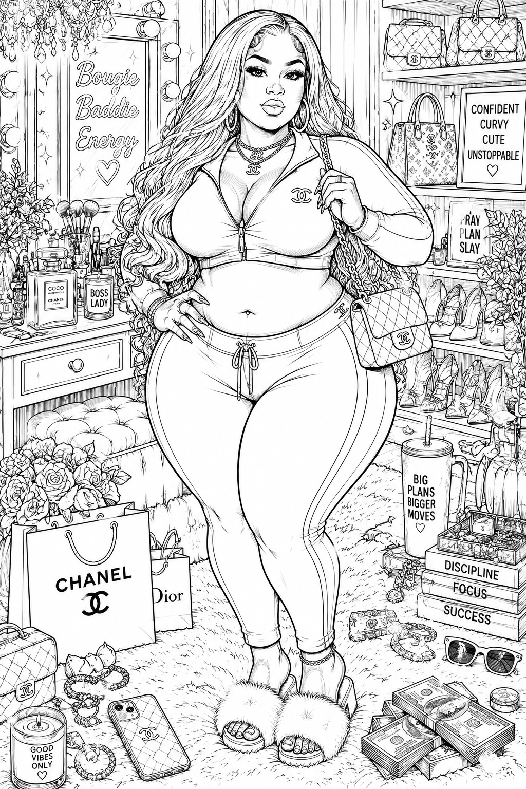 SSBBW VIBES Coloring book
