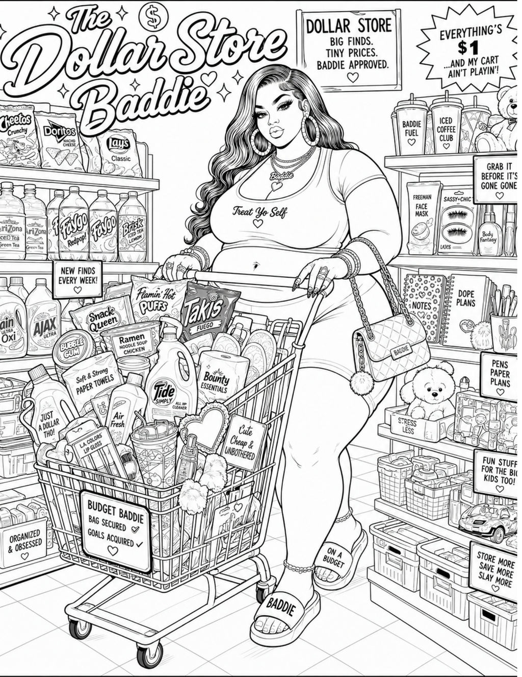 Ssbbw glamour has no size adult content coloring book