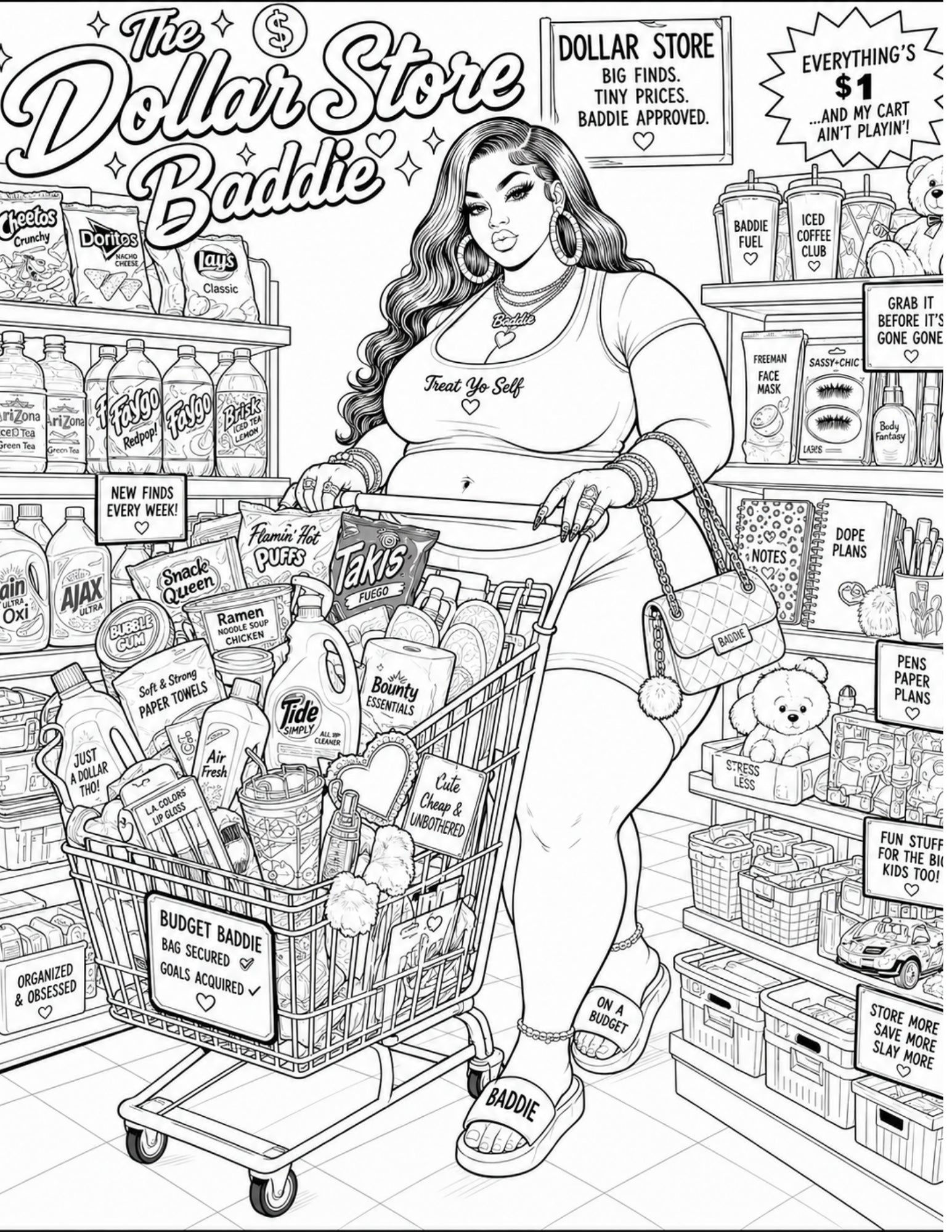 Ssbbw glamour has no size adult content coloring book