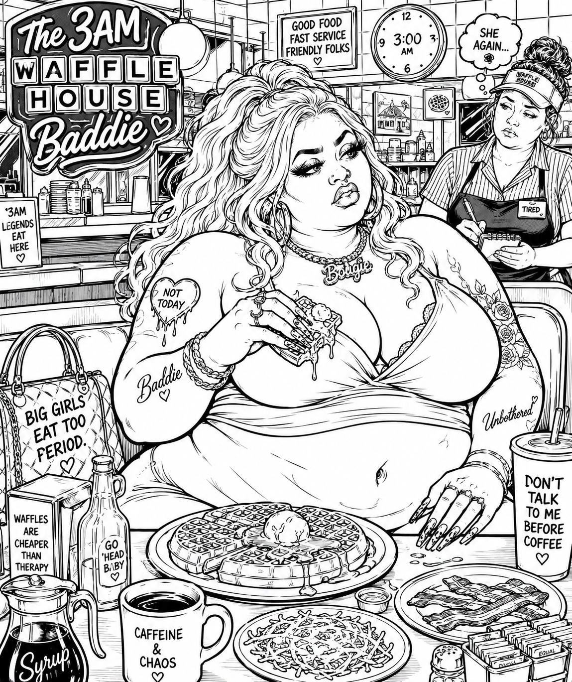 SSBBW VIBES Coloring book