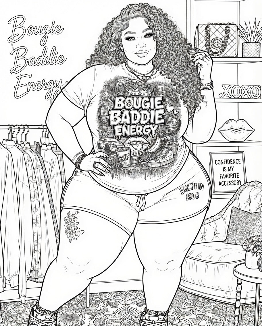 SSBBW VIBES Coloring book