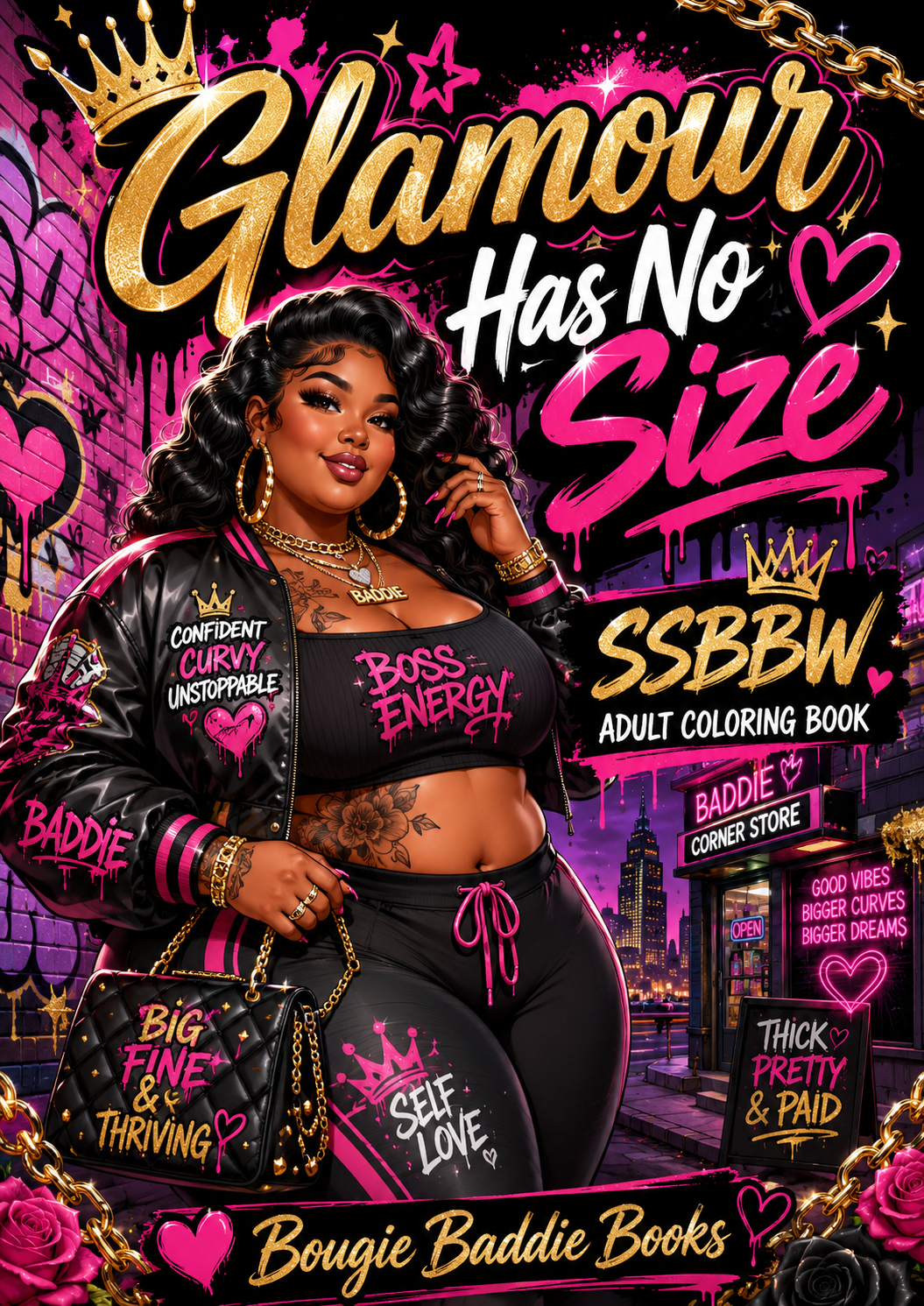 Ssbbw glamour has no size adult content coloring book